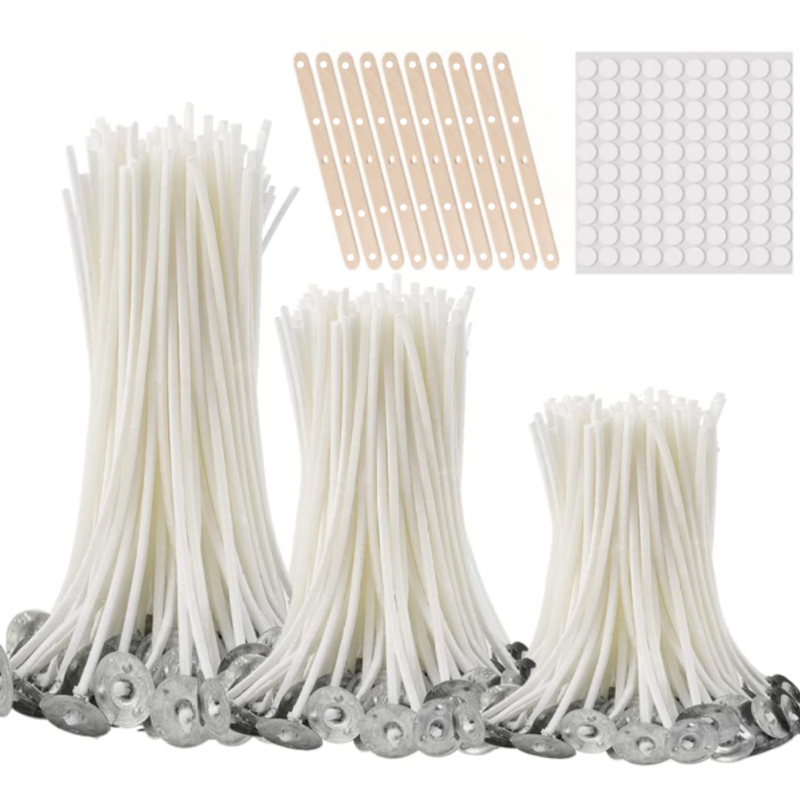Cotton Wick Pre Tabbed - 100 stks Rookloze Kaars Wieken 2.5-20