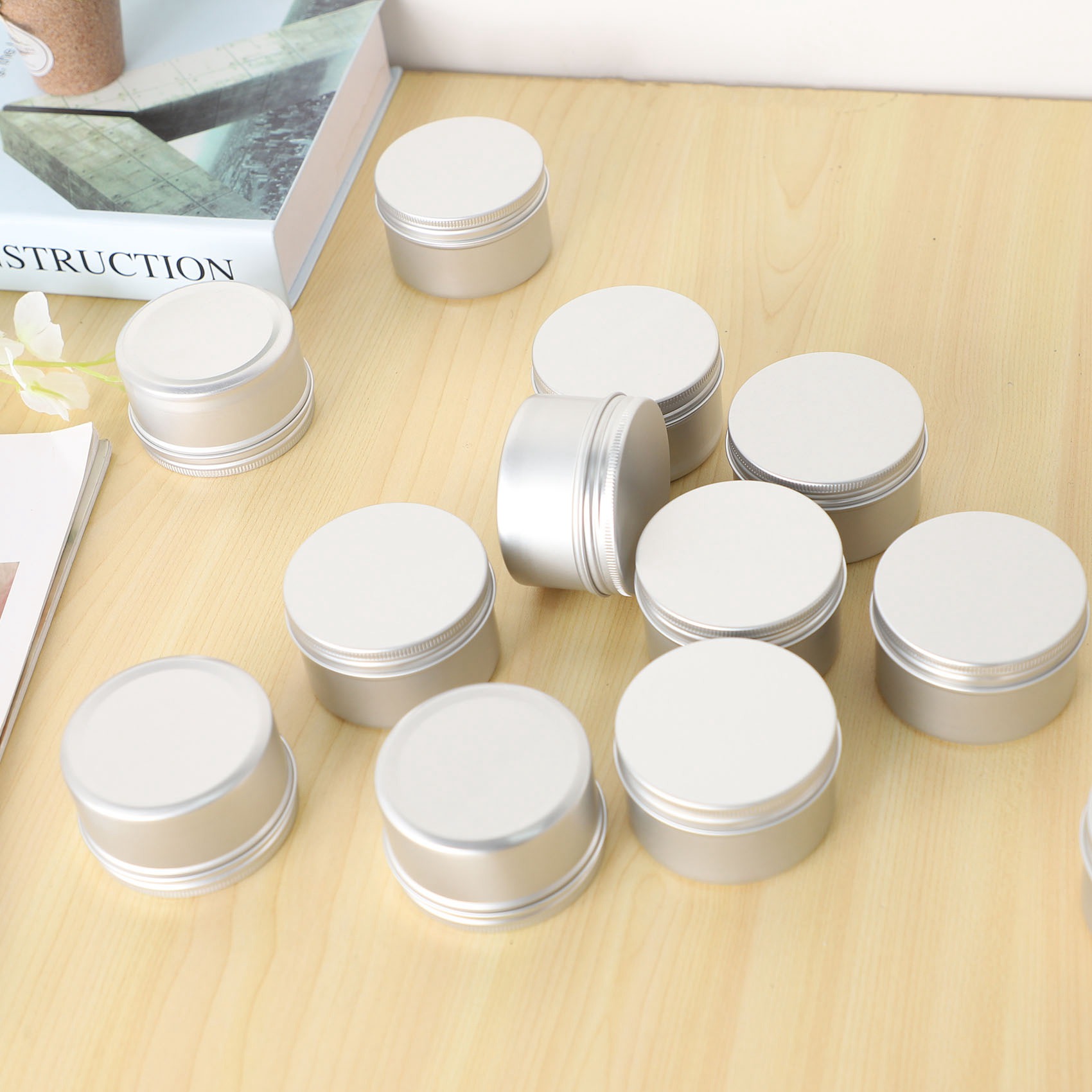 Candle Making Quantities - Voorraadhoeveelheid 12 stuks 4Oz metalen kaarsenblikken
