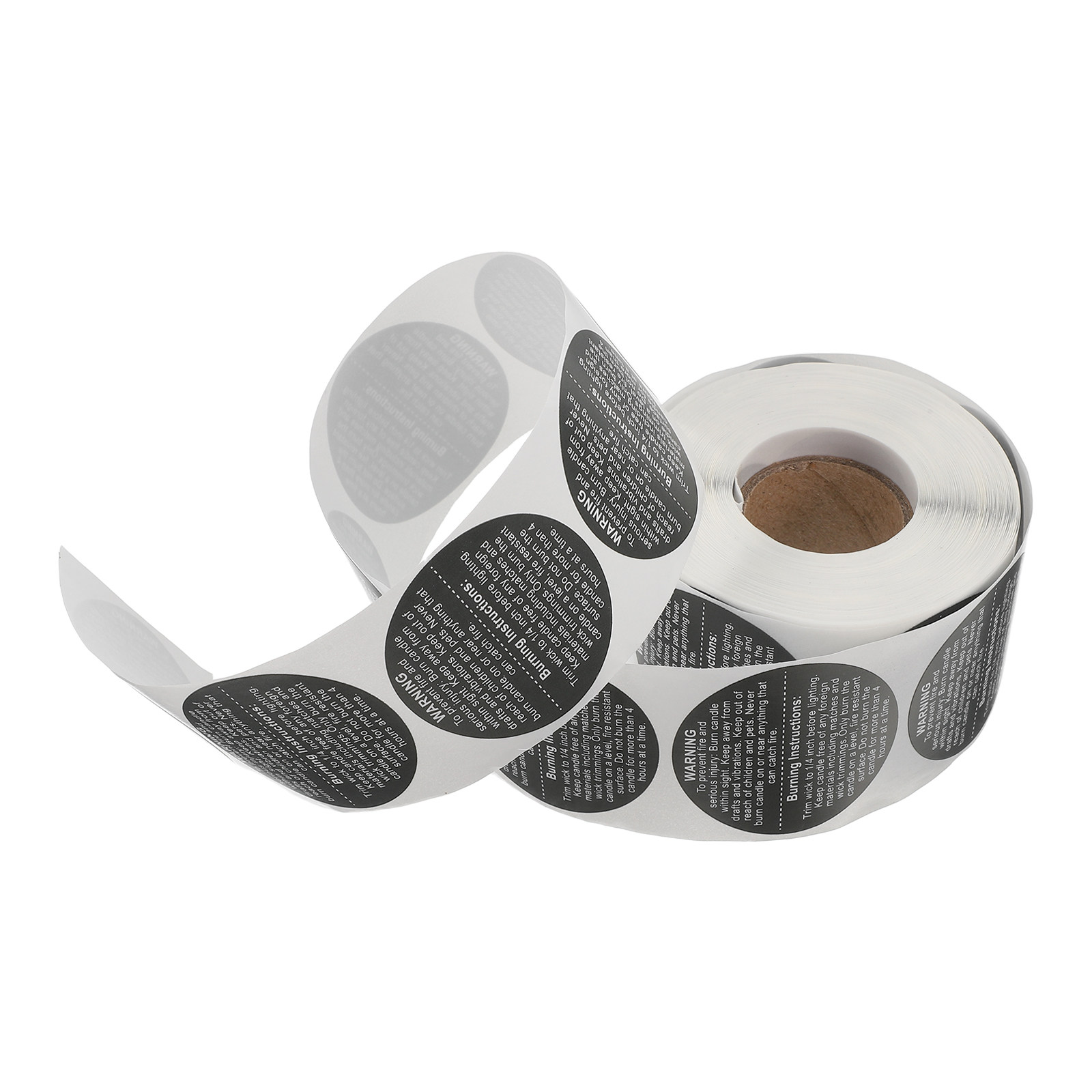 Candle Warning Label - 500 stuks veiligheidssticker voor potten, sterk