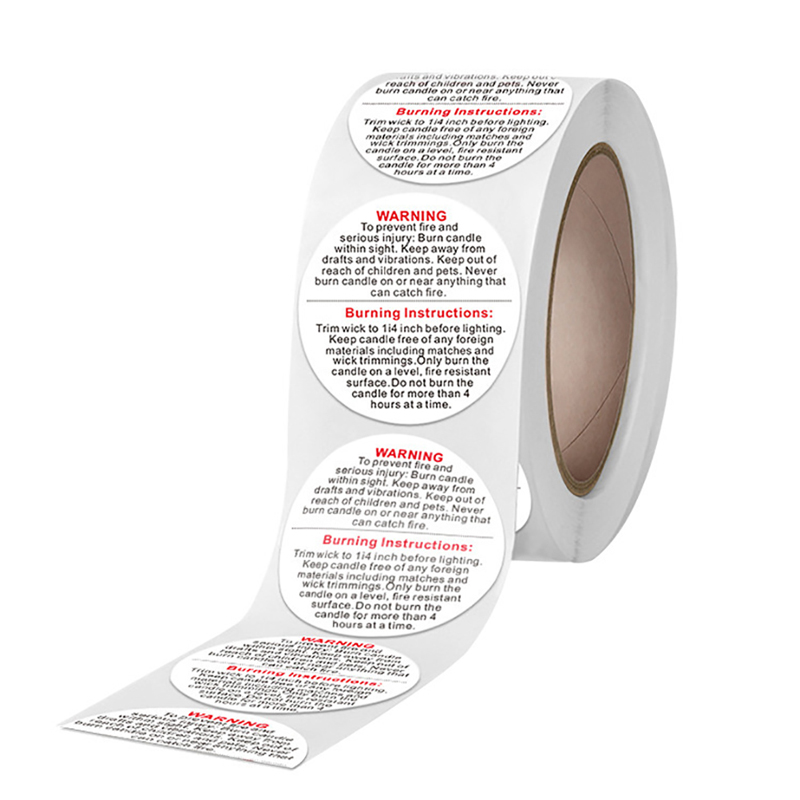 【Nieuw】 500 stuks/rol kaarswaa - Candle Warning Label recensie en prijs
