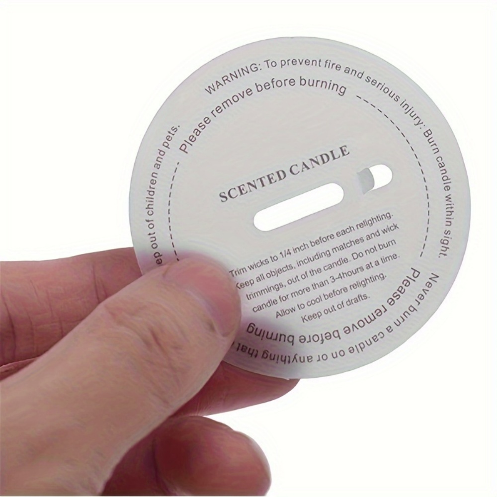 10/50 Stuks Kaarsenbeker Etike - Candle Warning Label recensie en prijs