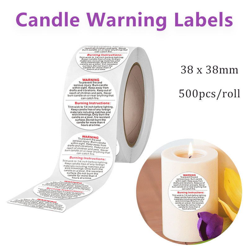 500/1000 Stuks Kaars Waarschuw - Candle Warning Label recensie en prijs