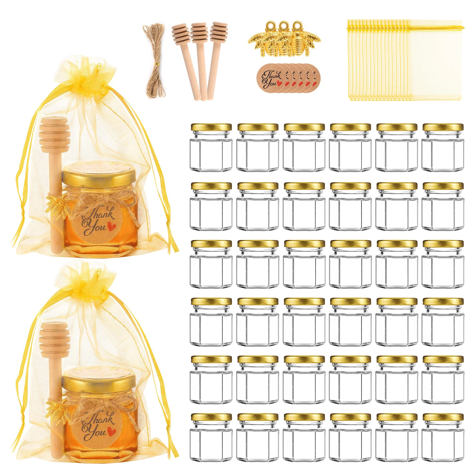 1,5 oz zeshoekige mini glazen  - Candle Making Event recensie en prijs
