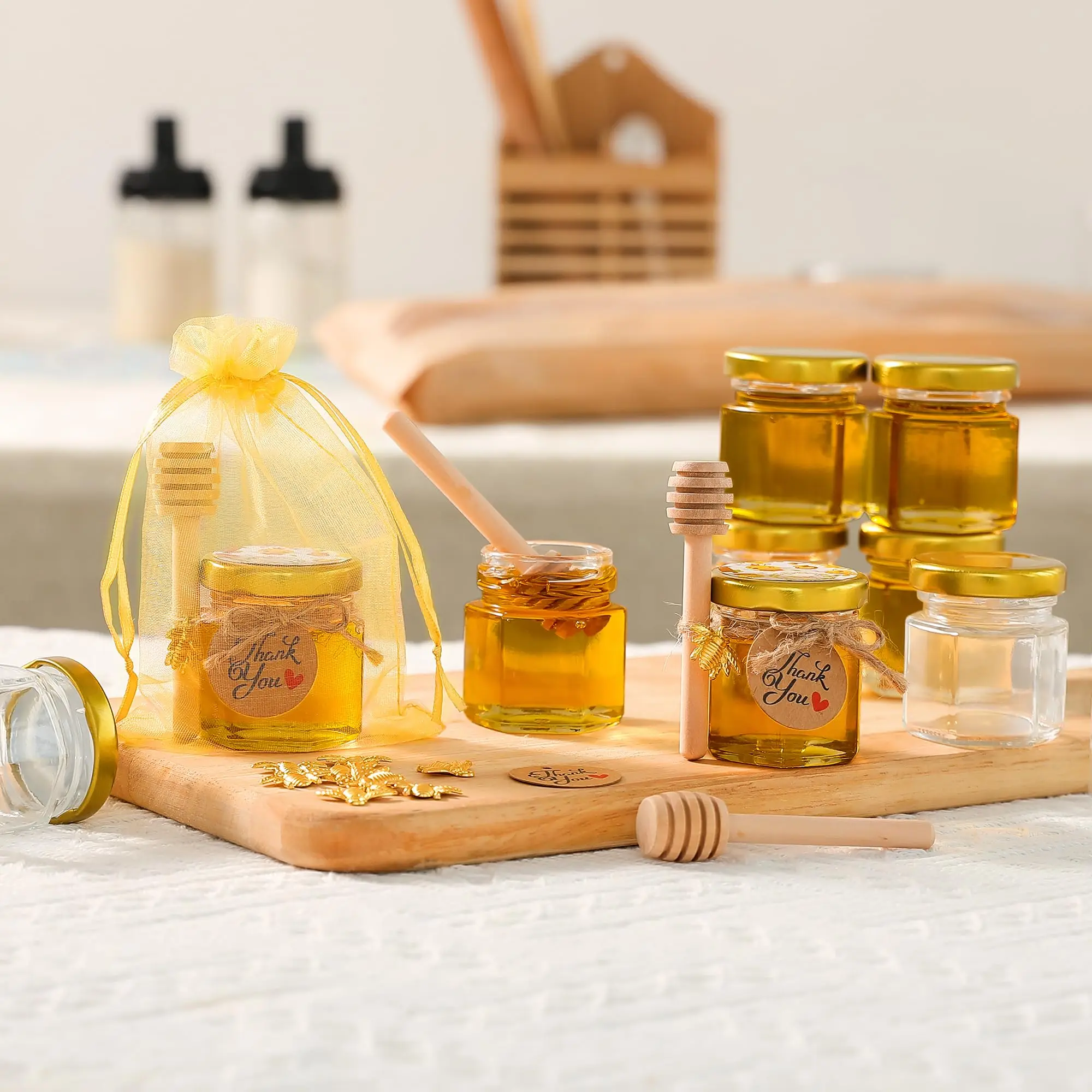 1,5 oz zeshoekige mini glazen  - Candle Making Event recensie en prijs