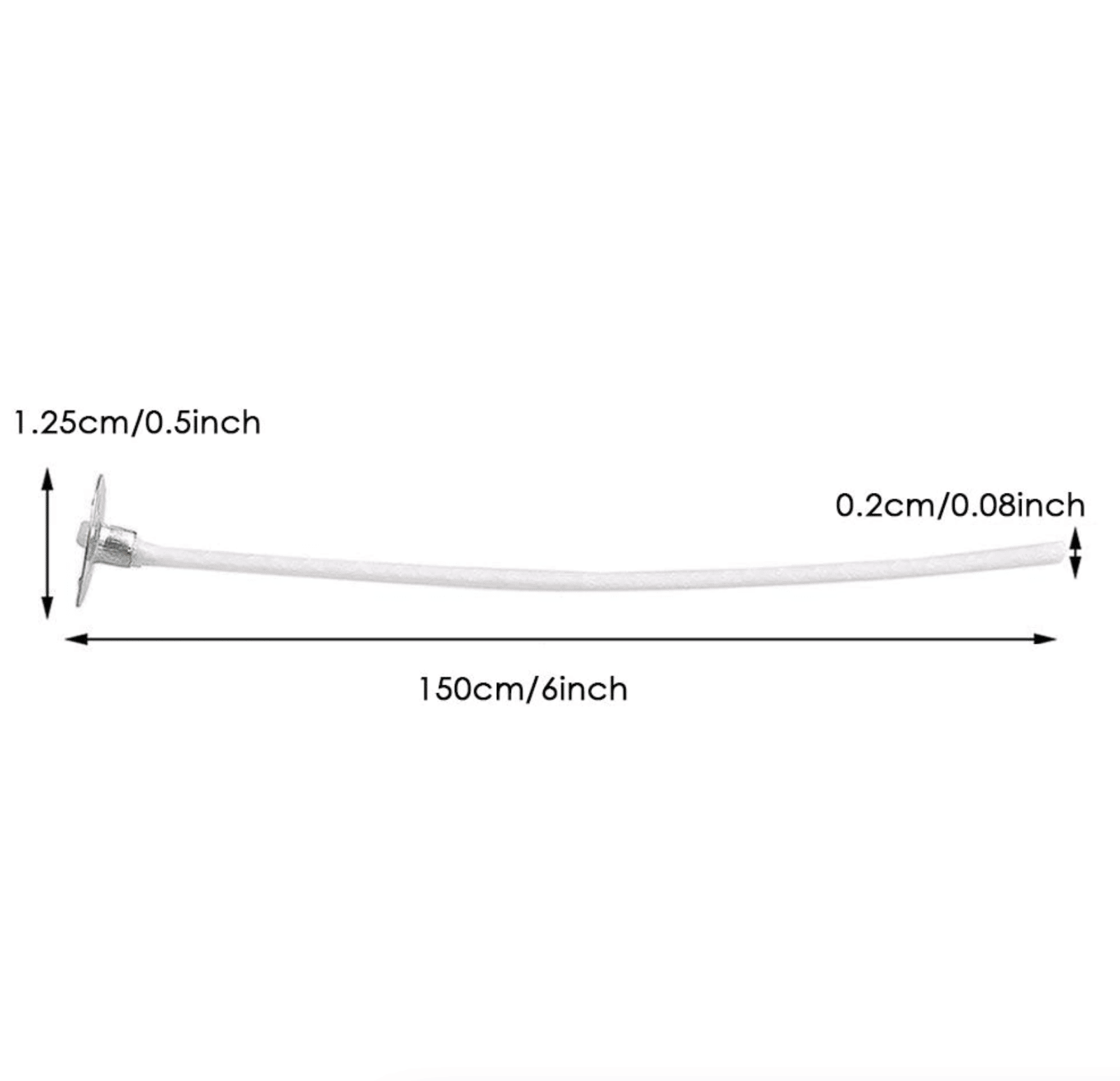 Kaarsenlonten 6 inch katoenen  - Cotton Wick Pre Tabbed recensie en prijs