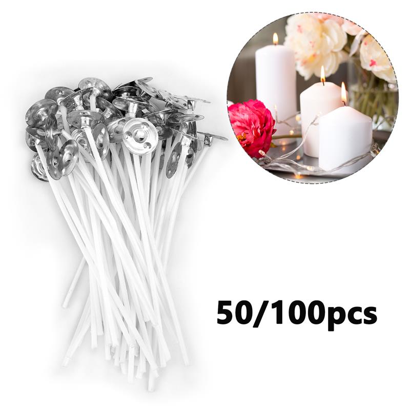 50/100 Stuks Rookloze Kaarslur - Cotton Wick Pre Tabbed recensie en prijs