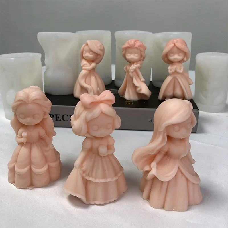 6 Prinsessenpop Siliconen Kaar - Candle Making Supplies Wholesale recensie en prijs