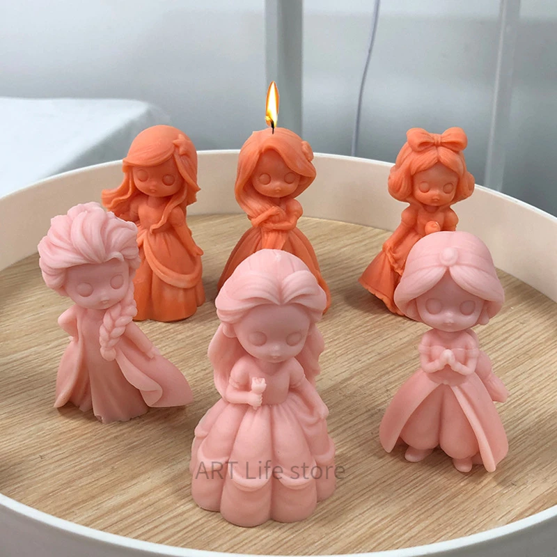 6 Prinsessenpop Siliconen Kaar - Candle Making Supplies Wholesale recensie en prijs