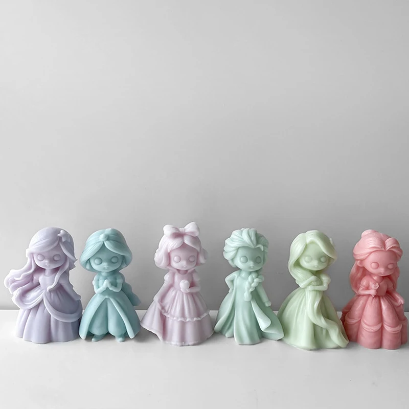 6 Prinsessenpop Siliconen Kaar - Candle Making Supplies Wholesale recensie en prijs