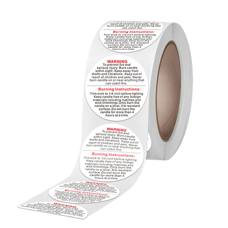 100-500 stks 1 inch Engels Waa - Candle Warning Label recensie en prijs