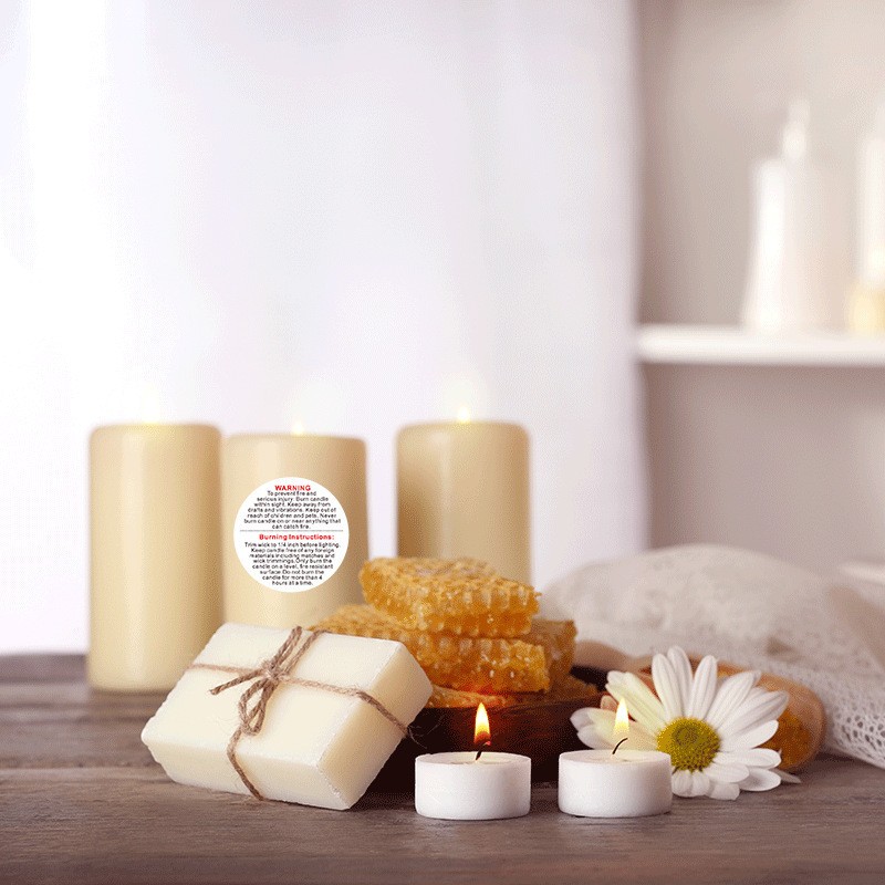 500 Stuks Witte Kaars Waarschu - Candle Warning Label recensie en prijs