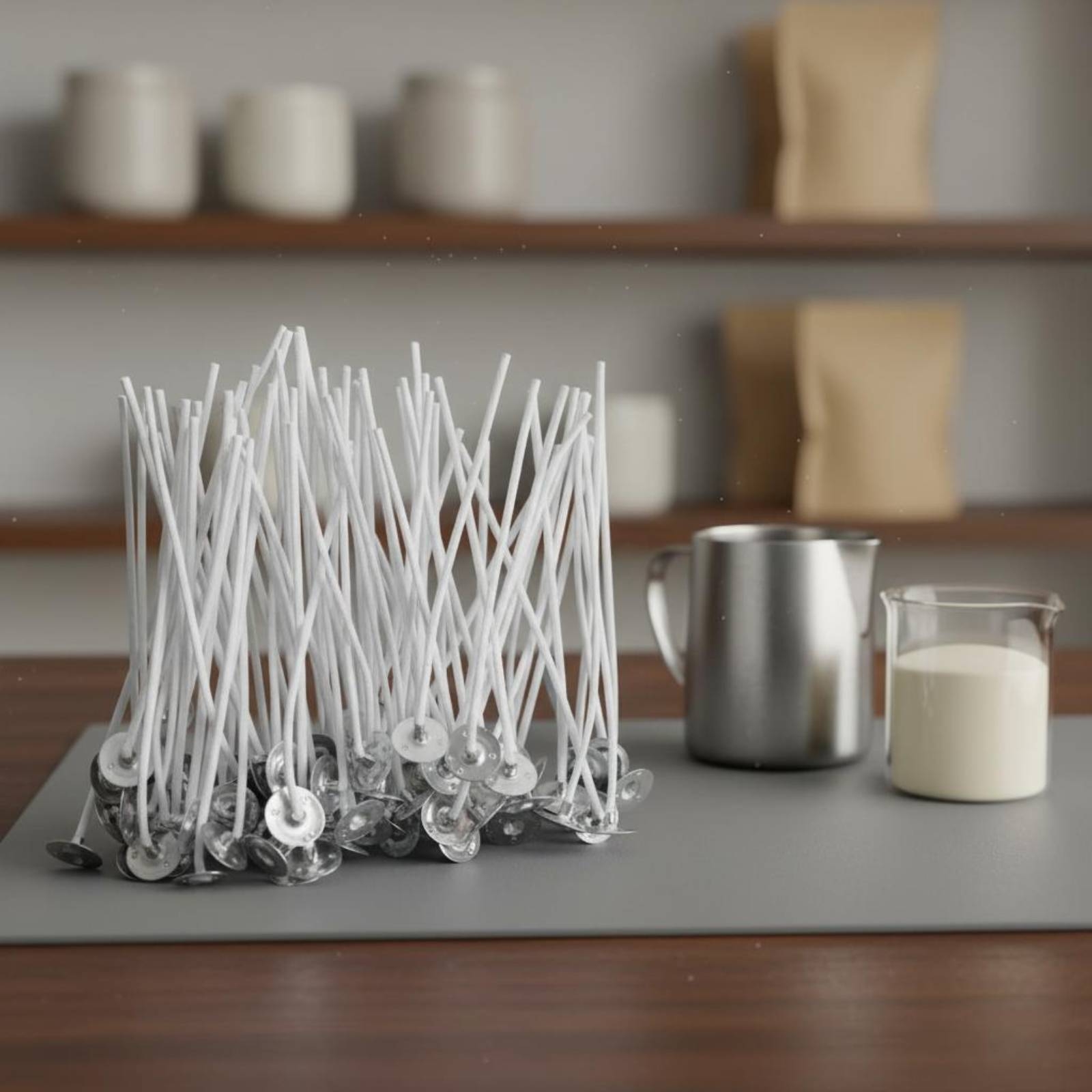 50 stuks katoenen kaarsenlonte - Cotton Wick Pre Tabbed recensie en prijs