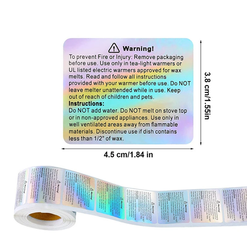 500 stuks kaars waarschuwingsl - Candle Warning Label recensie en prijs