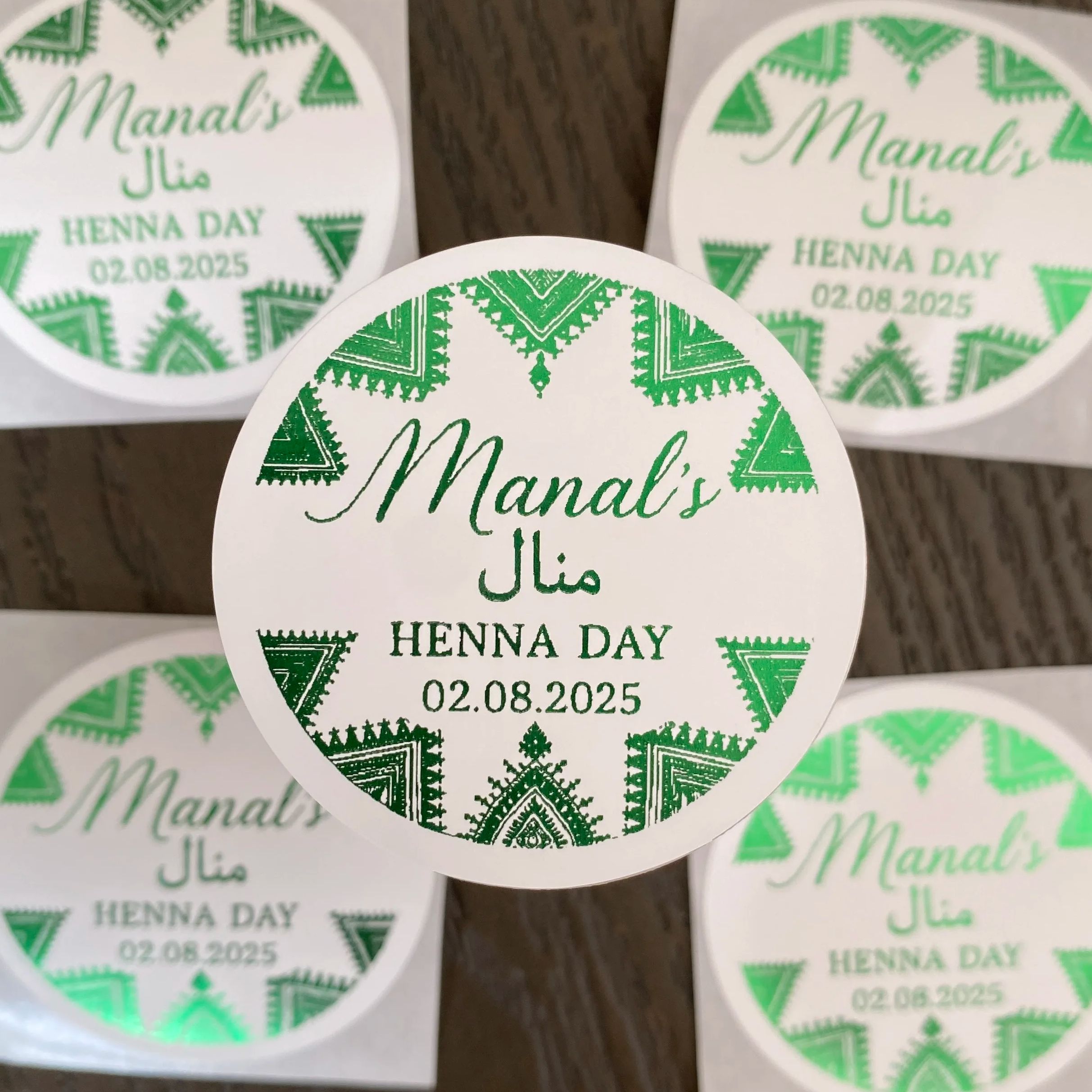 Groene Mehndi decoraties katoe - Candle Warning Label recensie en prijs