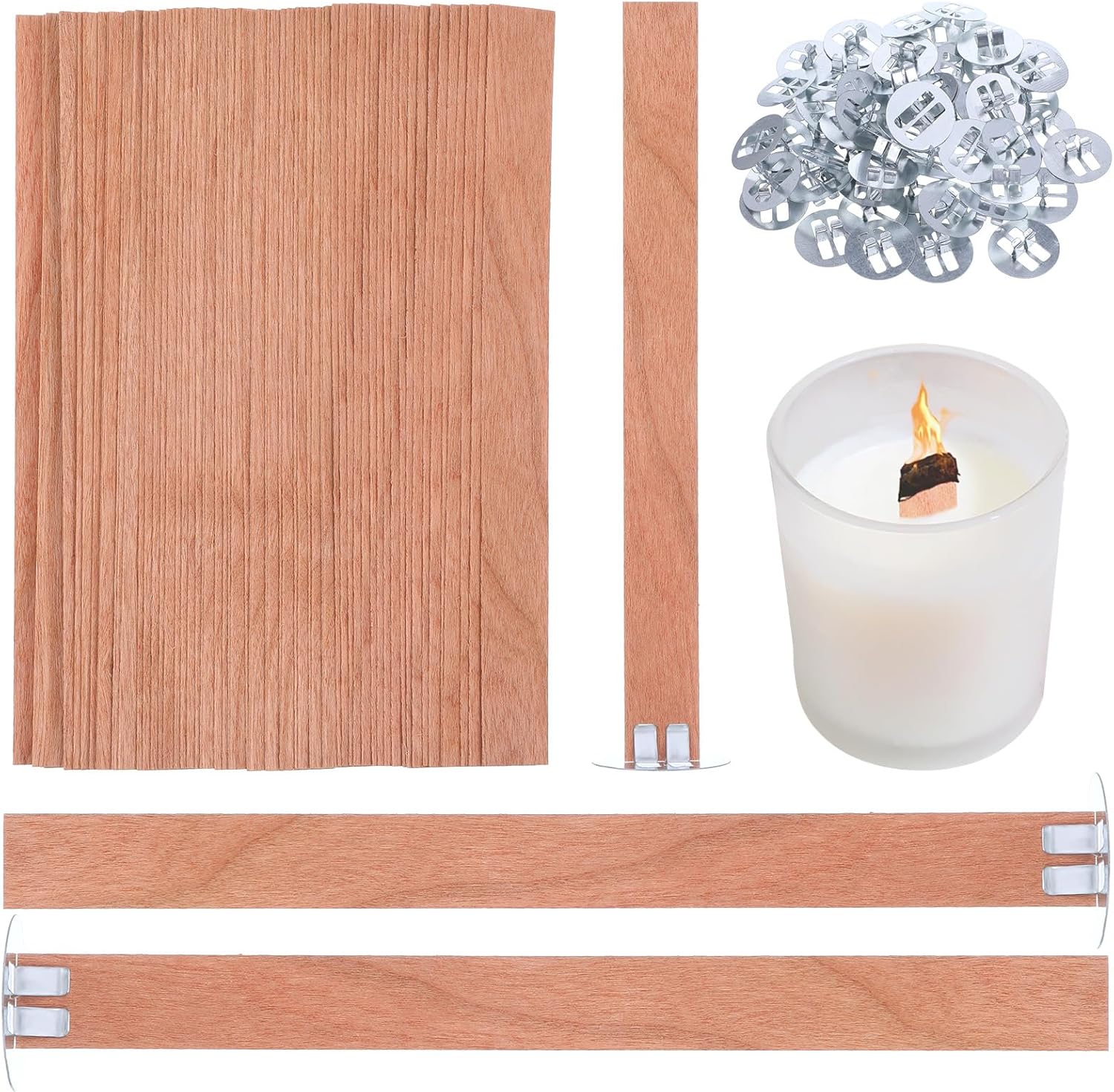 60 stuks houten lonten voor he - Candle Warning Label recensie en prijs