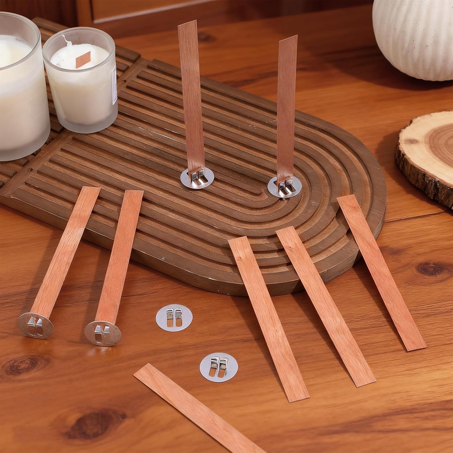 60 stuks houten lonten voor he - Candle Warning Label recensie en prijs