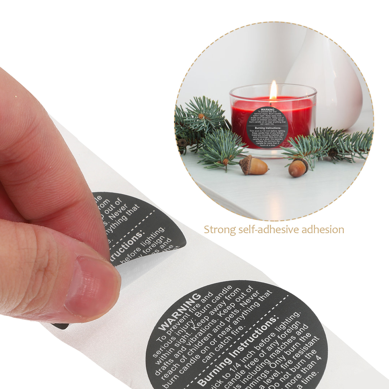 500 stuks veiligheidssticker v - Candle Warning Label recensie en prijs