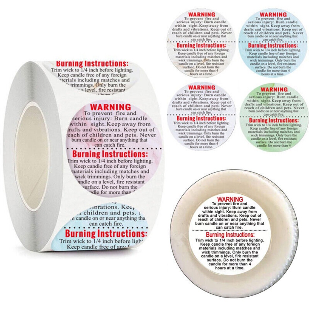Zelfklevende etiketten voor ka - Candle Warning Label recensie en prijs