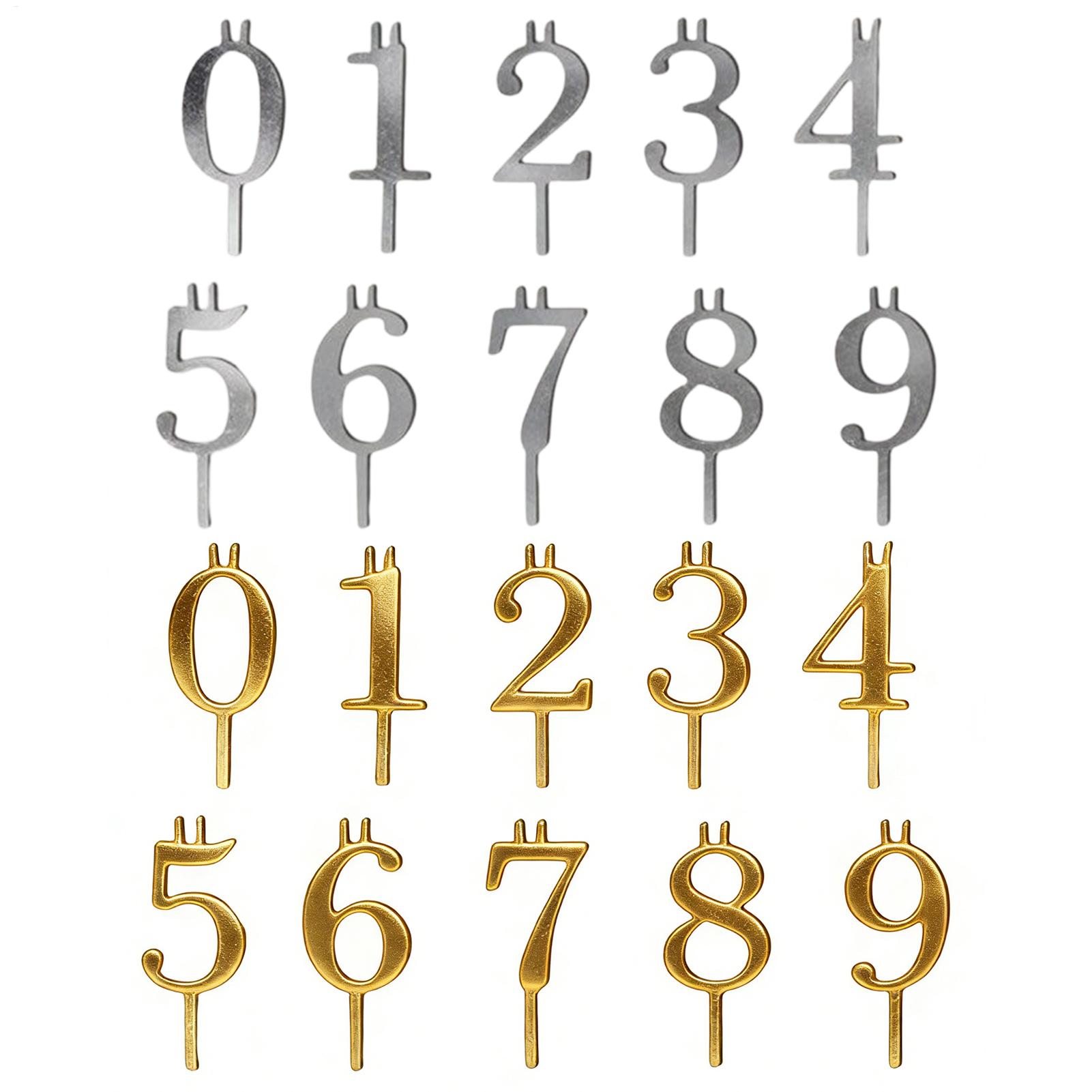 10 stuks 0-9 Nummer Cake Toppe - Candle Making Supplies Wholesale recensie en prijs